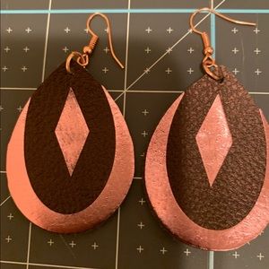 Faux Leather Earrings